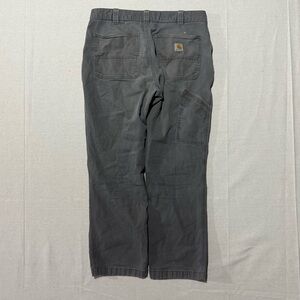 Grey Carhartt Work Pants Relaxed Fit 34x30